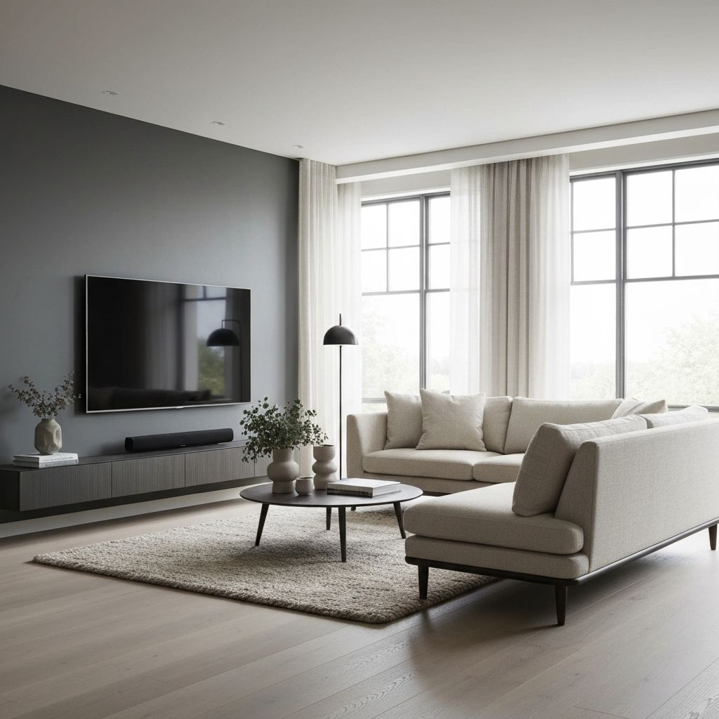 A person observing art in a gallery space